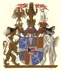 Ahlefeldt-Laurvigen, Coat of arms - Vbenskjold.