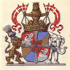 Danneskiold-Samsøe, Coat of arms - Våbenskjold.