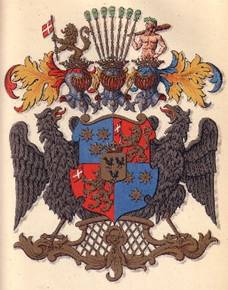 Greve Moltke af Bregentved, Coat of arms - Vbenskjold.
