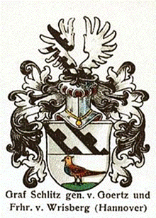Wappen derer Grafen von Schlitz gen. Goertz Wrisberg