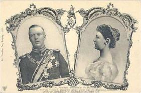 S.M. Knigin Wilhelmina der Niederlande (1880-1962) heiratete 1901 S.M. Herzog Hendrik Wladimir Albert Ernst von Mecklenburg-Schwerin. 