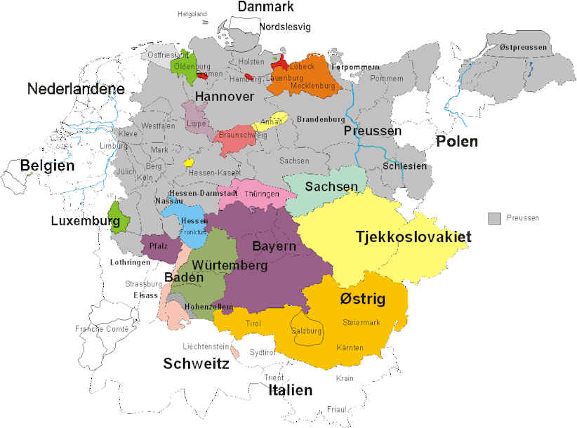 Tyskland Kort - Kort Tyskland Ostrig : Utildekkede ben utløste slagsmål